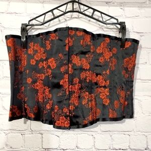 TESA FLORAL TIE UP CORSET